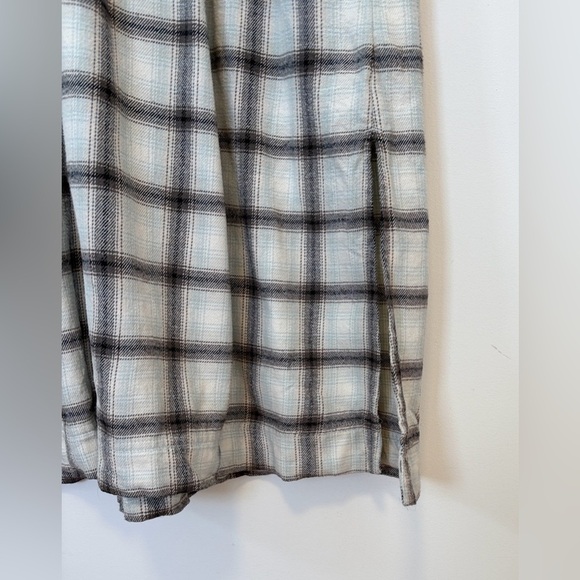Madewell Flannel Button-Front Midi Dress , sz : 2 - Picture 11 of 12